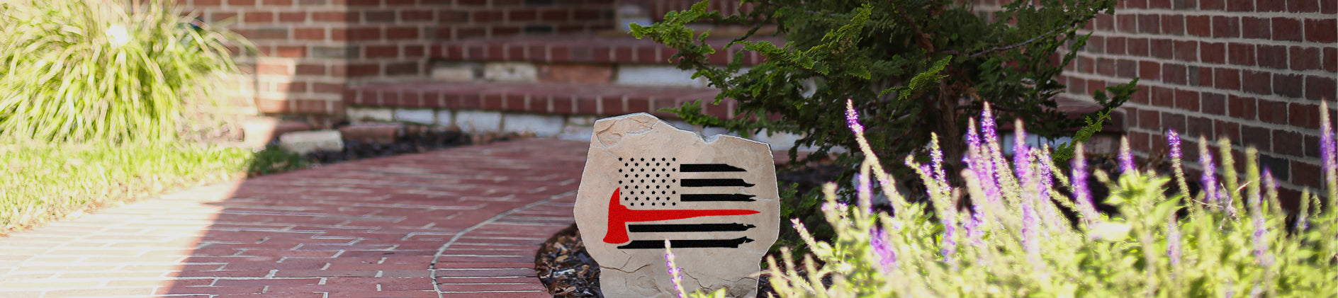 Patriotic Stone Sign