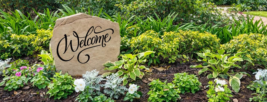 Garden Decor Stones | Yard Art | Engraved Rocks – Design A S...
