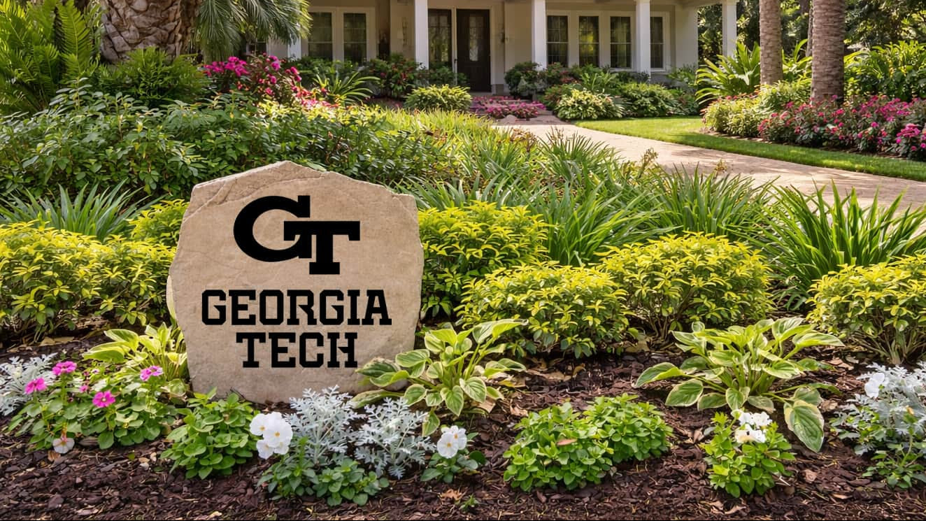 Georgia Tech | Home Sign | Name Stone | Address Sign – Desig...