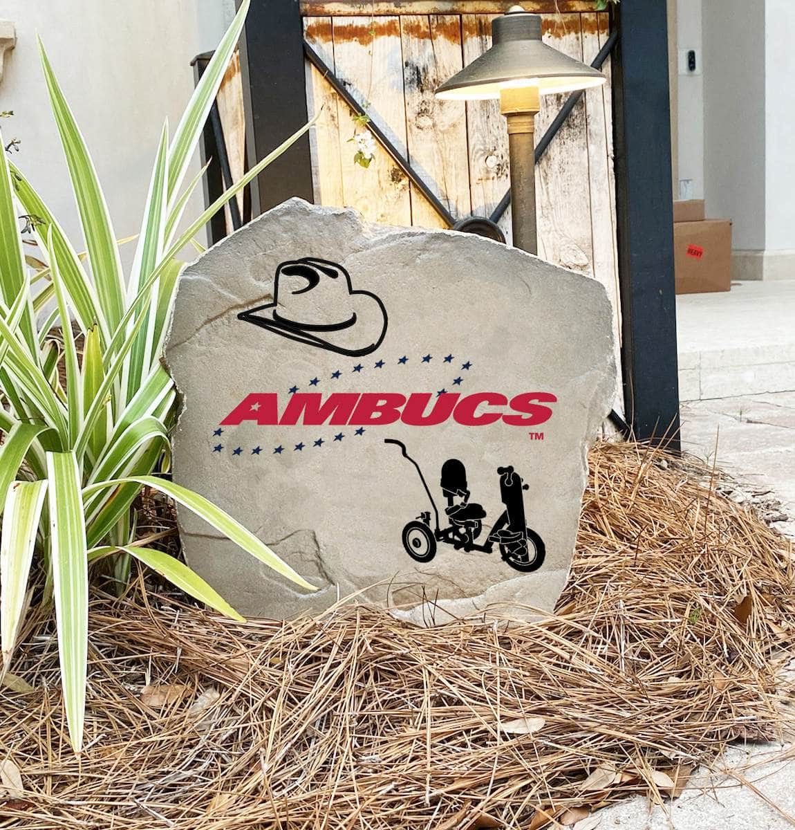 Ambucs Flag Hat Trike Stone