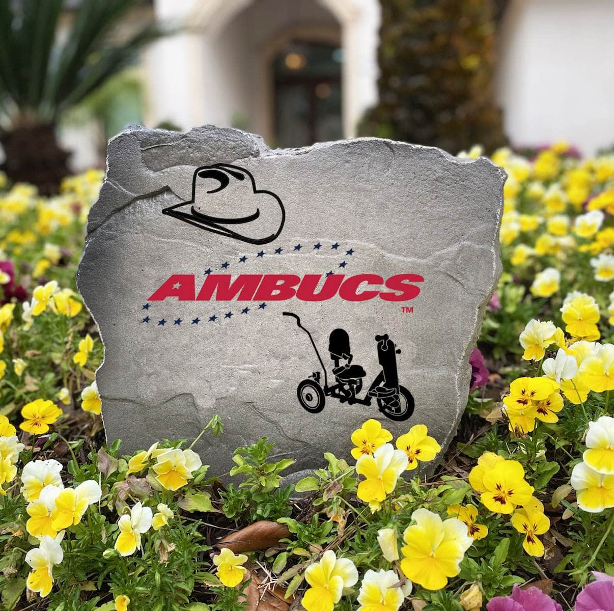 Ambucs Flag Hat Trike Stone