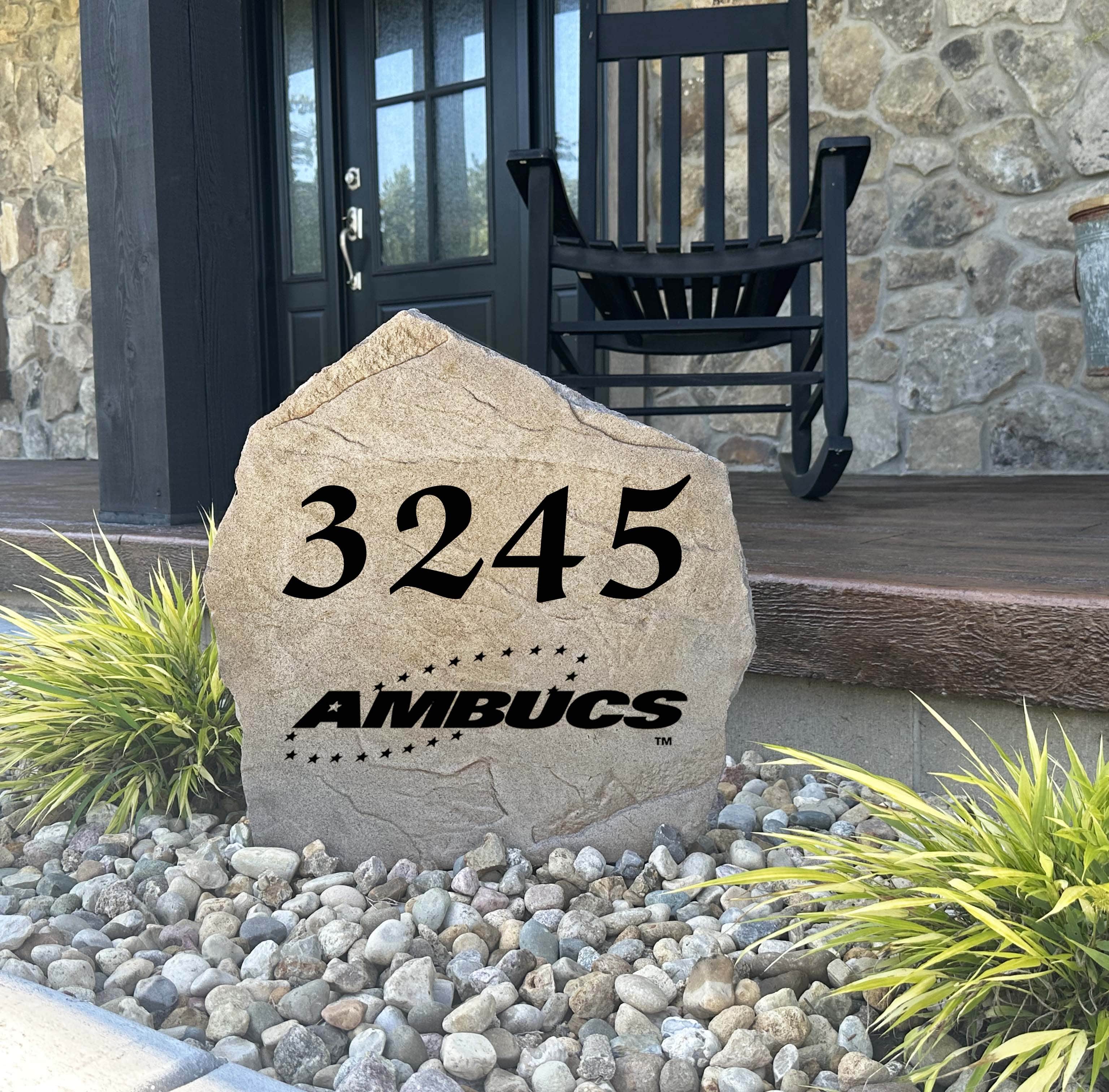 Ambucs Address Stone