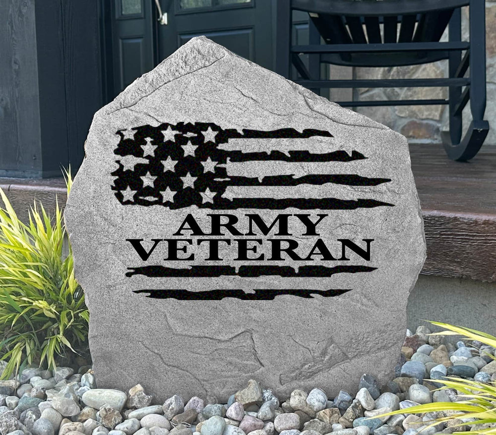 Veteran Flag Stone