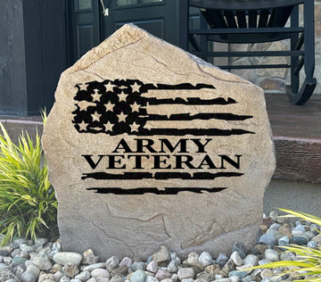 Veteran Flag Stone