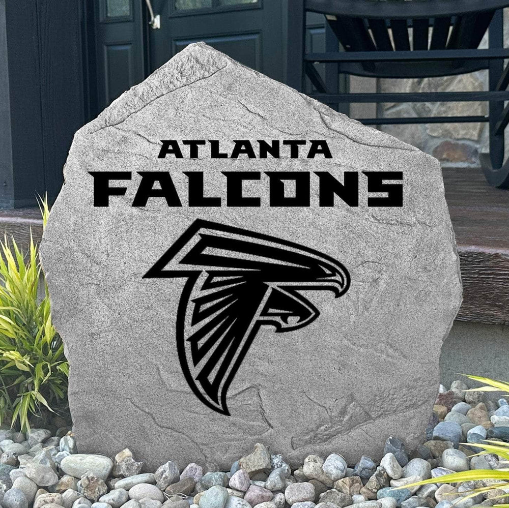 Show your Falcons spirit with a handcrafted Atlanta Falcons Logo Stone featuring officially licensed NFL artwork. Designed to enhance flower beds, entryways, backyard entertaining spaces, and outdoor living areas.