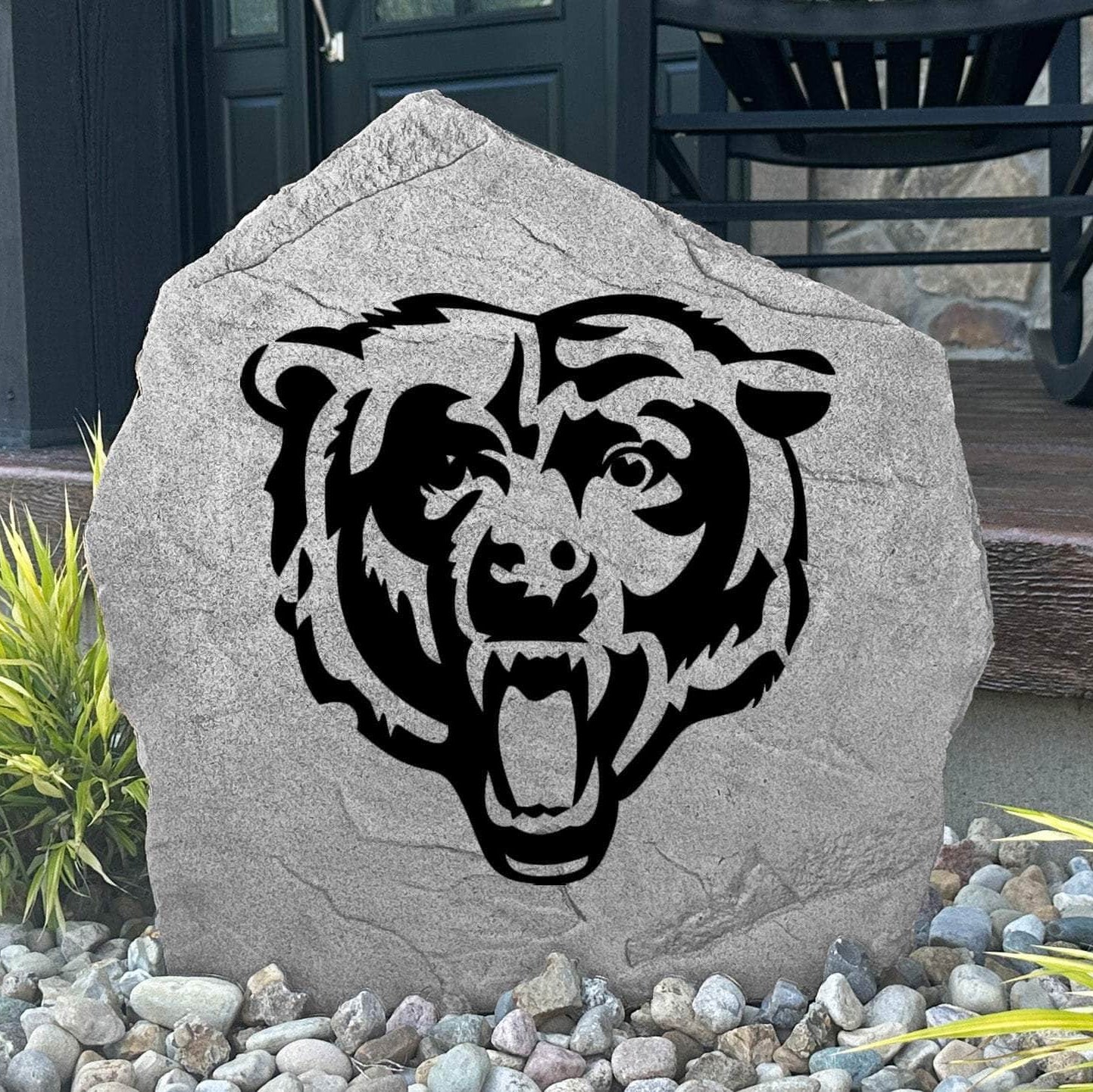Show your team pride with a handcrafted Chicago Bears Logo Stone featuring officially licensed NFL artwork. Designed to complement flower beds, entryways, and backyard entertaining spaces.