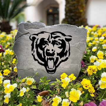 Premium Chicago Bears garden stone designed for dedicated football fans who want to add authentic NFL décor to their home's landscaping. Built to provide years of beauty and team spirit.