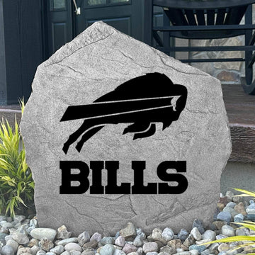 Show your team pride with a handcrafted Buffalo Bills Logo Stone featuring officially licensed NFL artwork. Designed to complement flower beds, entryways, backyard entertaining spaces, and landscape displays.