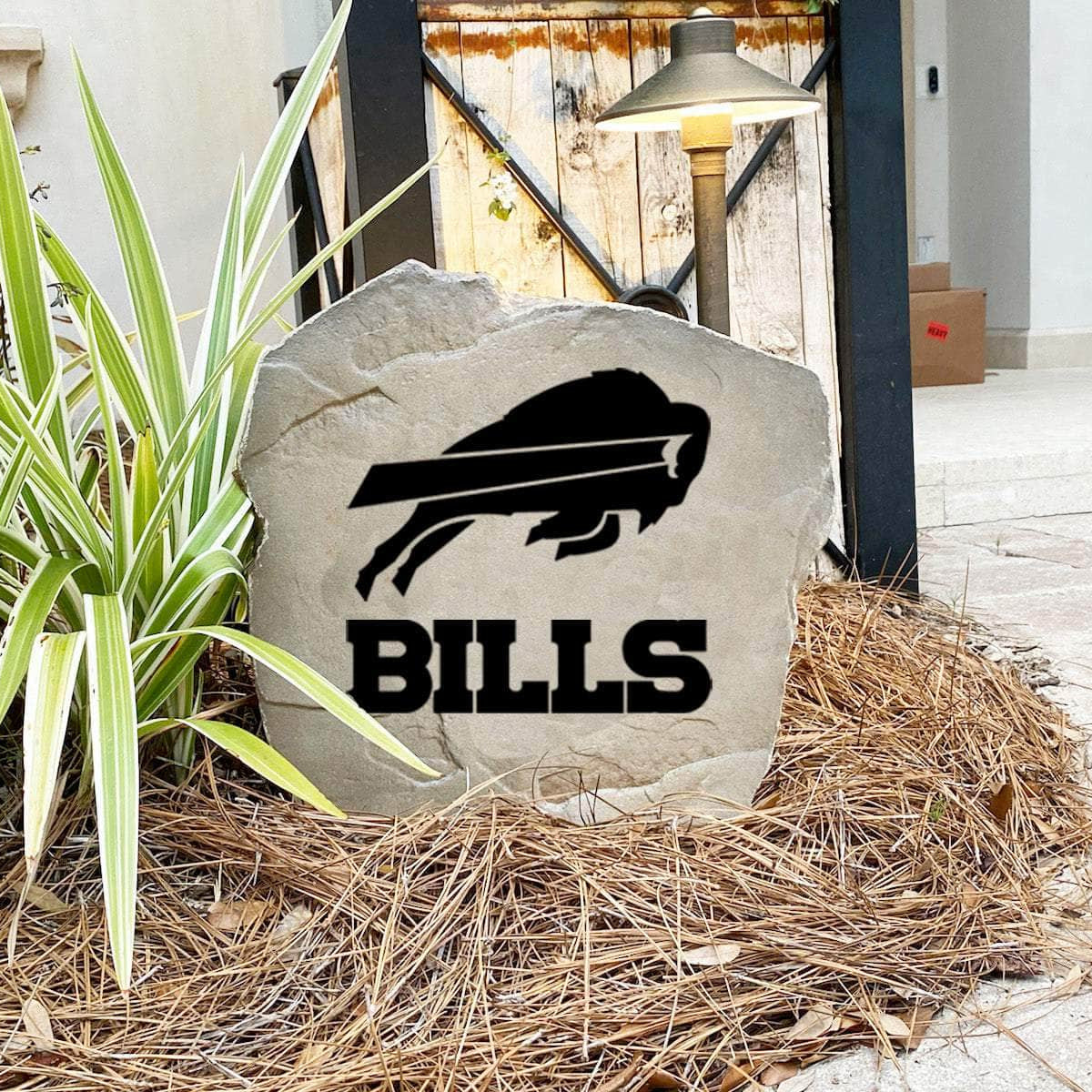 Made in the USA, this Buffalo Bills Logo Stone is precision engraved for exceptional detail and long-lasting outdoor durability. Available in Sandstone and Greystone finishes to complement any landscape.