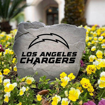 Officially licensed Los Angeles Chargers Logo Stone handcrafted in the USA with detailed team engraving and weather-resistant durability. This decorative garden stone enhances outdoor spaces with lasting beauty and NFL team spirit.