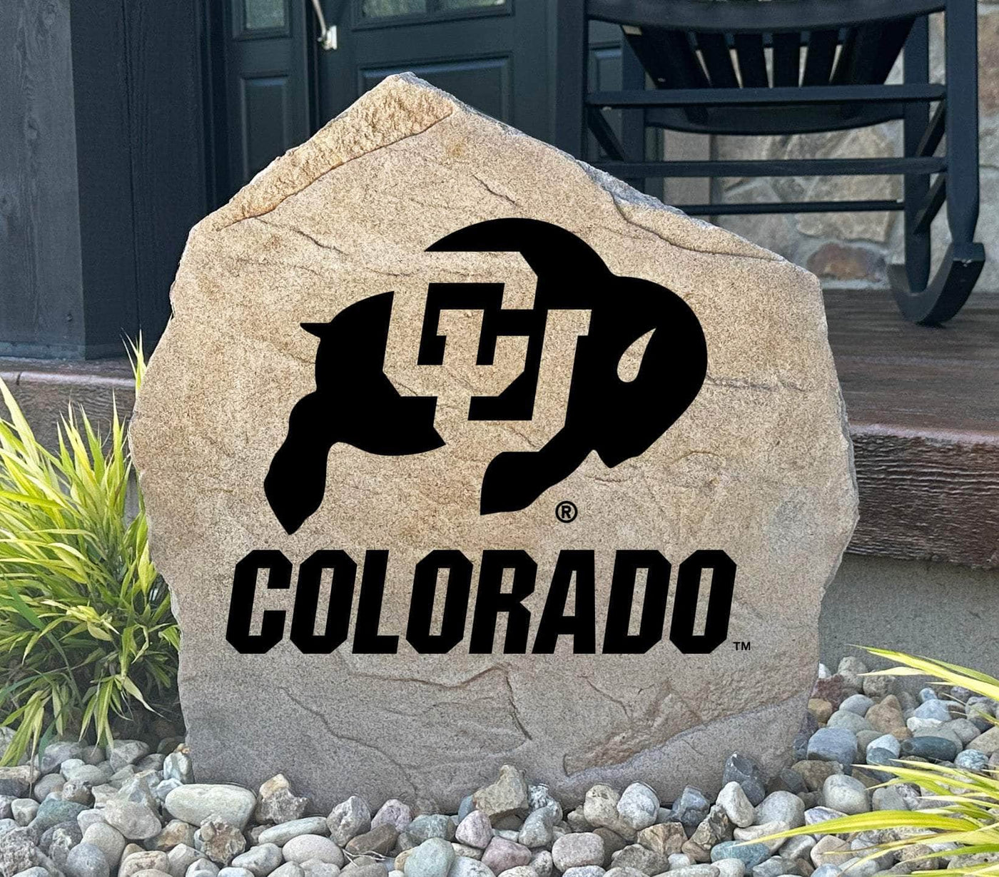 University of Colorado Logo Stone