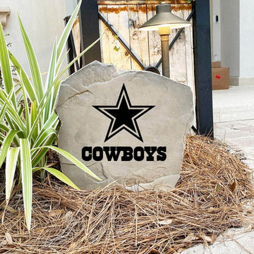 Engraved Dallas Cowboys Logo Stone featuring the official Cowboys emblem, bringing football pride and timeless style to walkways, landscape beds, patios, and outdoor gathering areas.