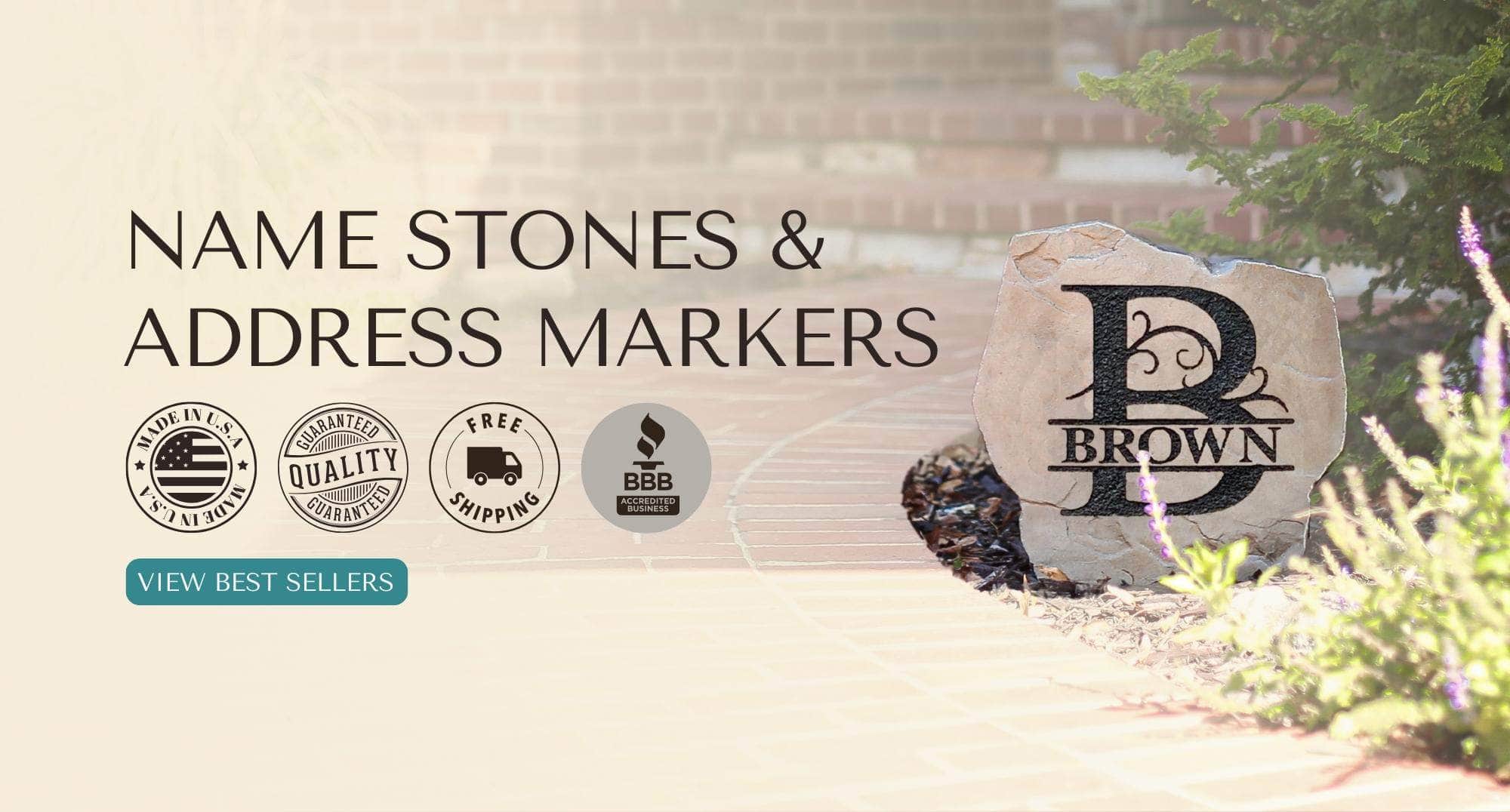 High-quality, durable personalized garden stones, names stones and ...