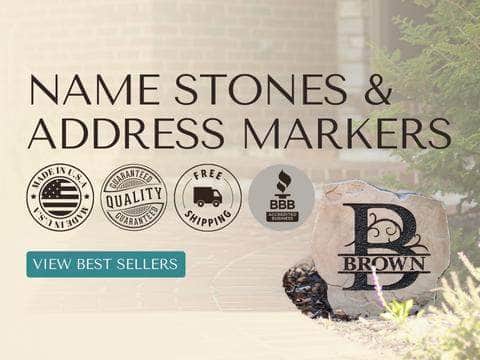 High-quality, durable personalized garden stones, names stones and ...