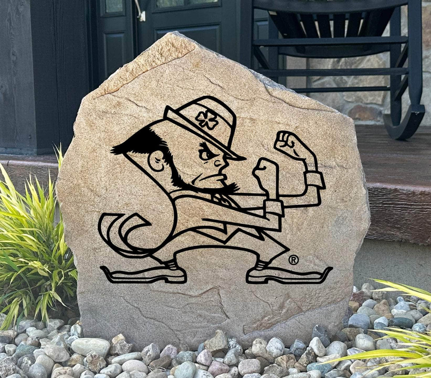 University Of Notre Dame Leprechaun Stone