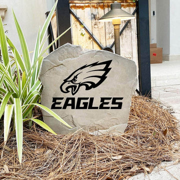 Engraved Philadelphia Eagles Logo Stone featuring the official Eagles emblem, bringing football pride and timeless style to walkways, landscape beds, patios, and outdoor gathering areas.