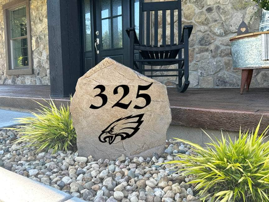 Philadelphia Eagles Address Stone