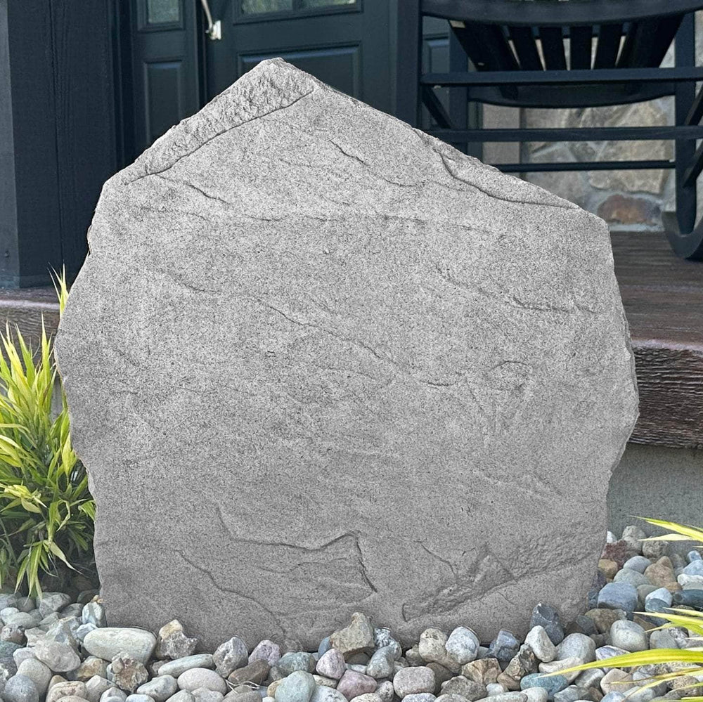 Fully customizable concrete stone allowing you to add your own text, artwork, logo, or design for a truly personalized outdoor display.
