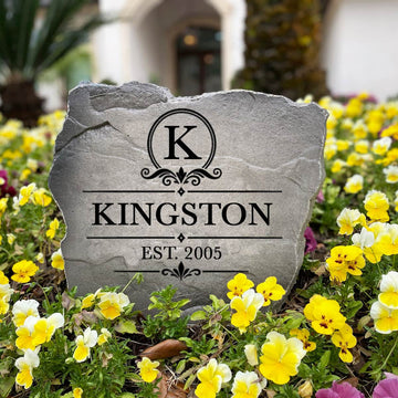 Premium Heritage Name Stone featuring custom family personalization and weather-resistant construction. An ideal gift for weddings, anniversaries, housewarmings, and new homeowners who appreciate lasting craftsmanship.