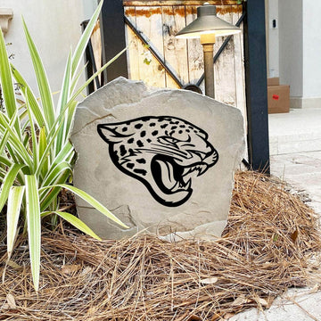 Engraved Jacksonville Jaguars Logo Stone featuring the official Jaguars emblem, bringing football pride and timeless style to walkways, landscape beds, patios, and outdoor gathering areas.