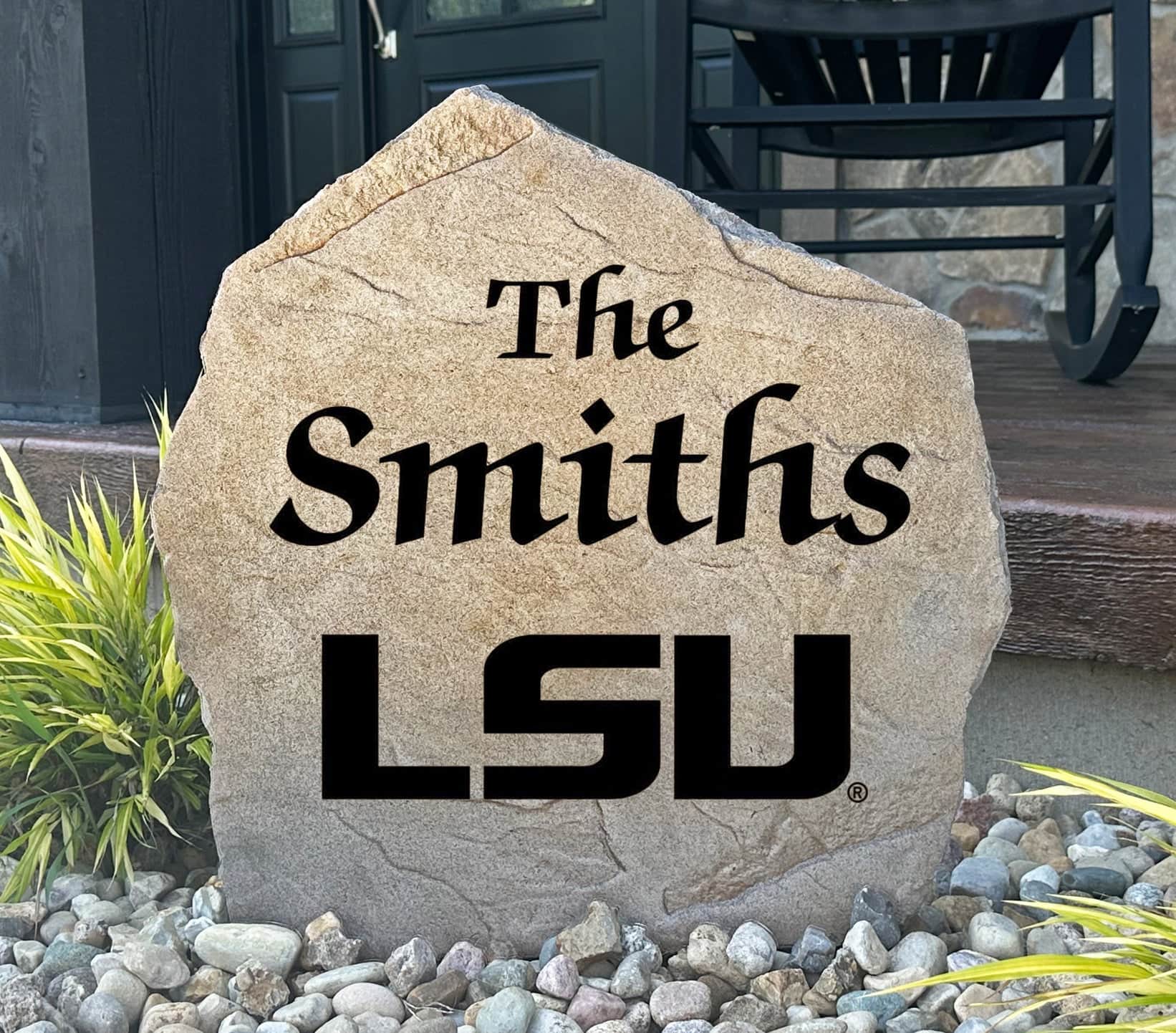 LSU | Lawn Decor | Engraved Sign – Design A Stone