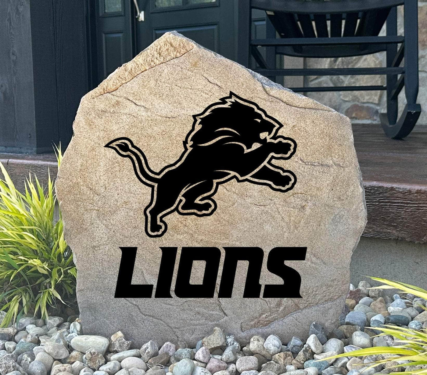 Detroit Lions Logo Stone