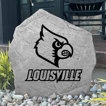 Celebrate your favorite college team with a University of Louisville Logo Stone showcasing officially licensed Cardinals artwork. Perfect for flower beds, outdoor living spaces, porches, and landscaped yards.