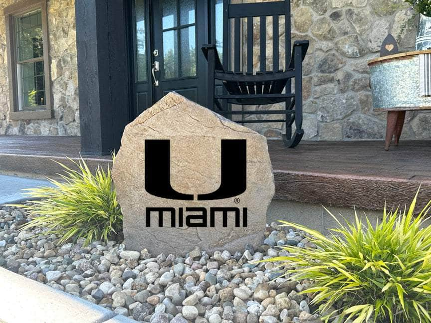 University Of Miami Logo Stone