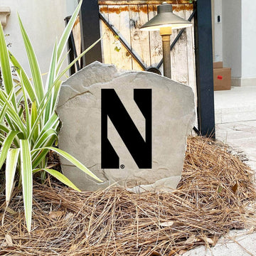 Northwestern University outdoor logo marker designed to celebrate Wildcats tradition while enhancing walkways, flower beds, and residential entryways.

