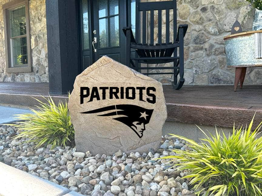 New England Patriots Logo Stone