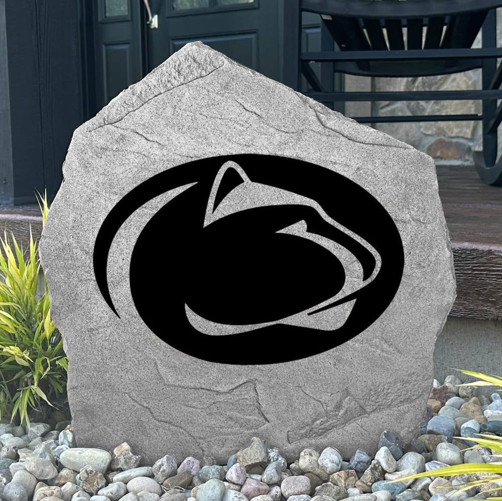 Celebrate your favorite college team with a Penn State University Logo Stone showcasing officially licensed Nittany Lions artwork. Perfect for flower beds, outdoor living spaces, porches, and landscaped yards.