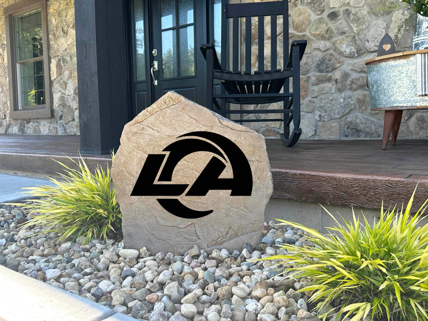 Los Angeles Rams Logo Stone