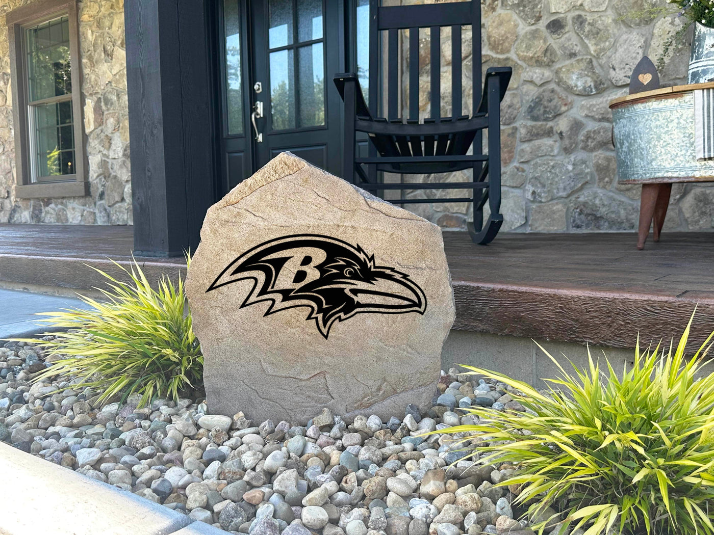 Baltimore Ravens Logo Stone