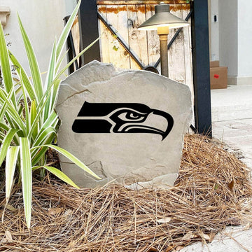 Engraved Seattle Seahawks Logo Stone featuring the official Seahawks emblem, bringing football pride and timeless style to walkways, landscape beds, patios, and outdoor gathering areas.