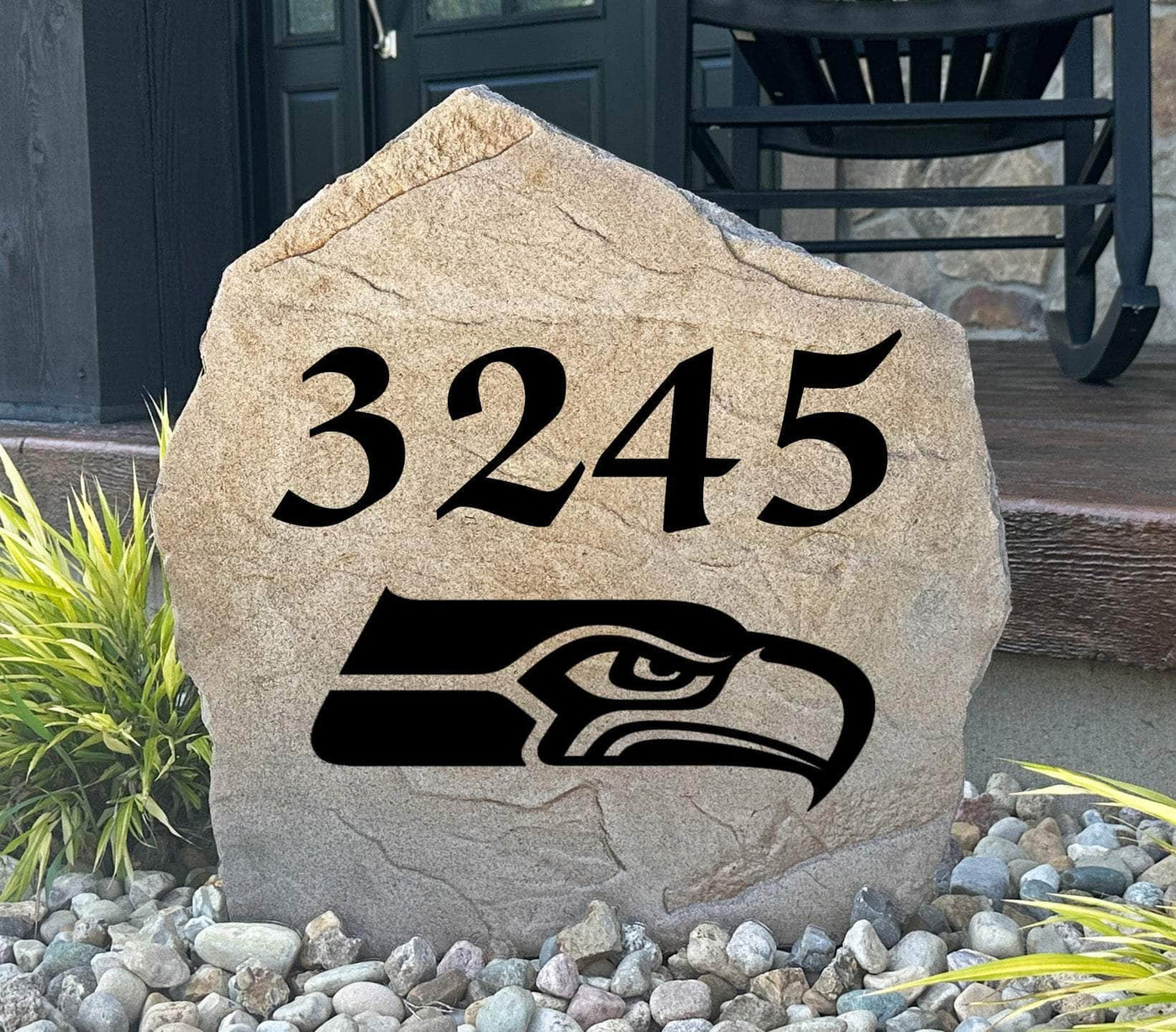 Seattle Seahawks Address Stone