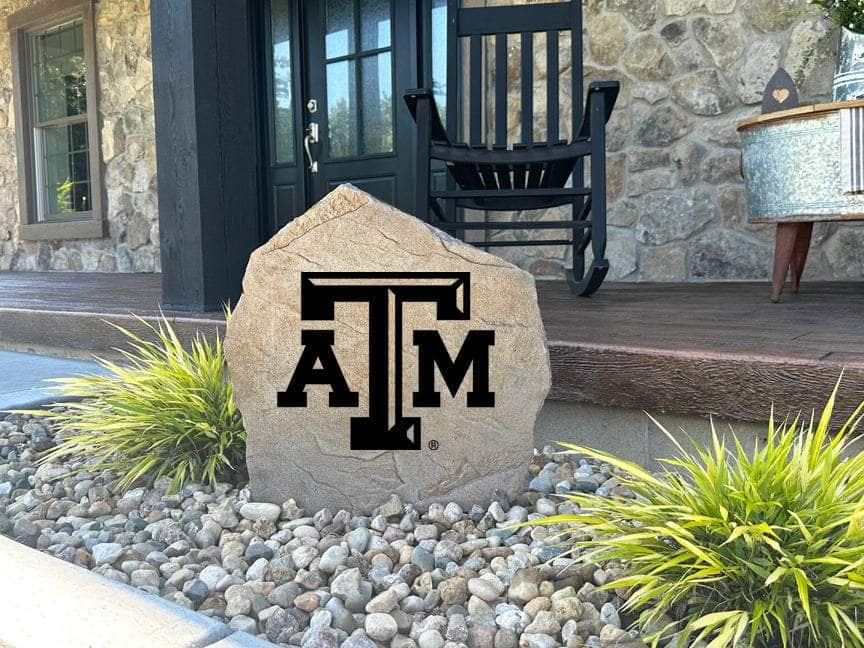 Texas A&M University Logo Stone