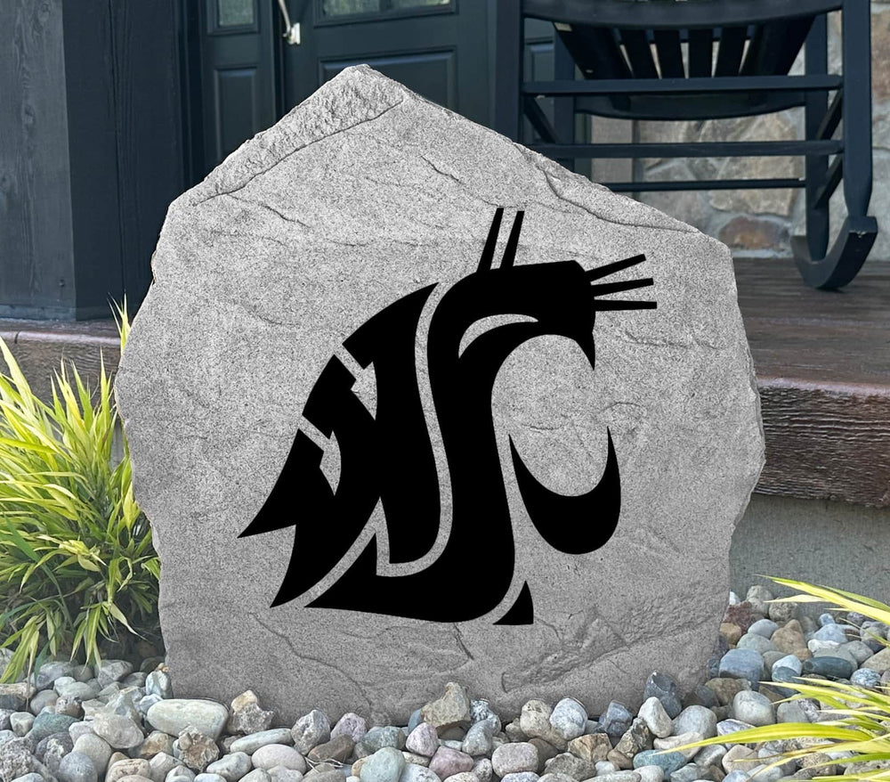 Celebrate your favorite college team with a Washington State University Logo Stone showcasing officially licensed Cougars artwork. Perfect for flower beds, outdoor living spaces, porches, and landscaped yards.