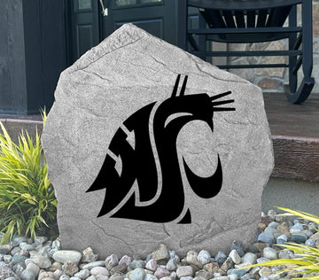 Celebrate your favorite college team with a Washington State University Logo Stone showcasing officially licensed Cougars artwork. Perfect for flower beds, outdoor living spaces, porches, and landscaped yards.