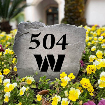 Officially licensed Washington Commanders Address Stone handcrafted in the USA with custom house numbers and durable engraved artwork. This weather-resistant address marker provides lasting beauty and curb appeal for football fans.