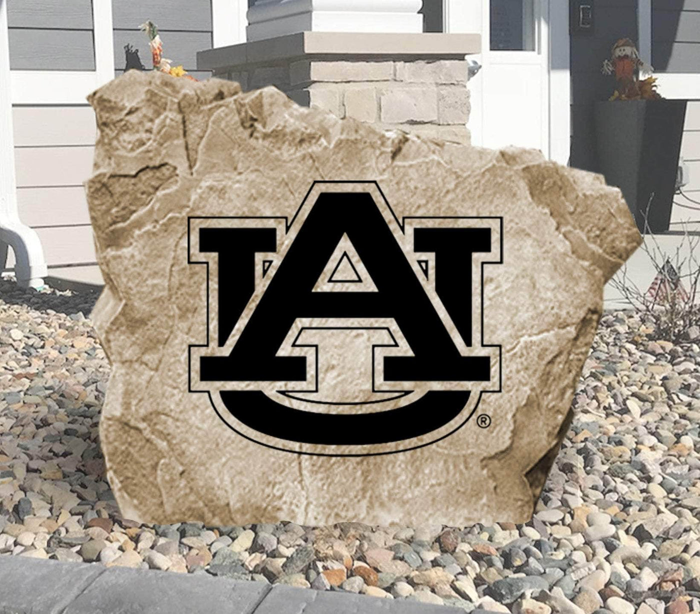 Auburn University Tigers logo stone for outdoor landscaping