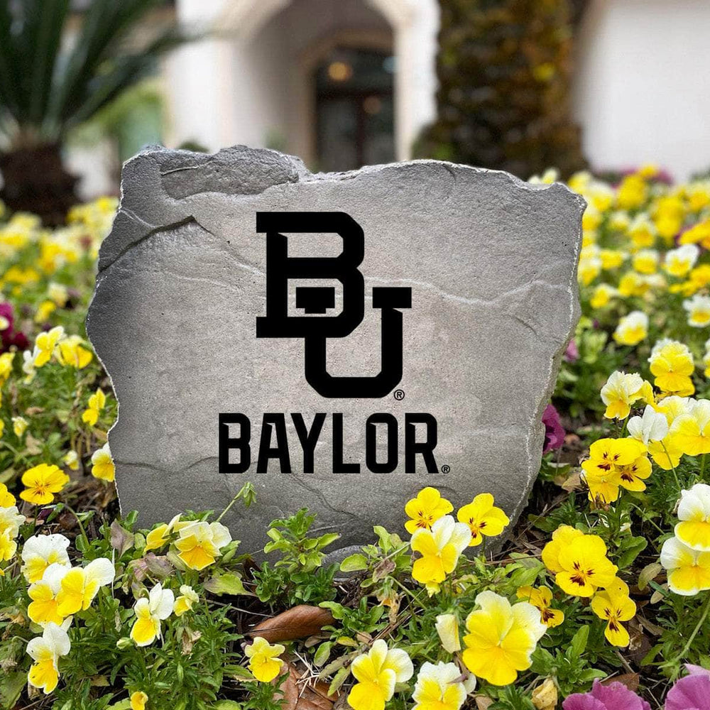 Officially licensed Baylor Bears Logo Stone handcrafted in the USA with detailed team engraving and weather-resistant durability. This decorative garden stone enhances landscape beds and outdoor spaces with lasting beauty and collegiate spirit.