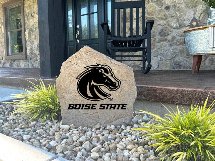 Custom BSU logo rock decor for fans and alumni