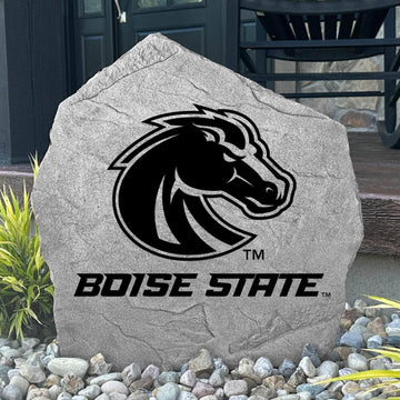 Engraved Boise State University Logo Stone featuring the classic Boise State Broncos emblem, bringing collegiate pride and timeless style to walkways, landscape beds, patios, and outdoor living spaces.