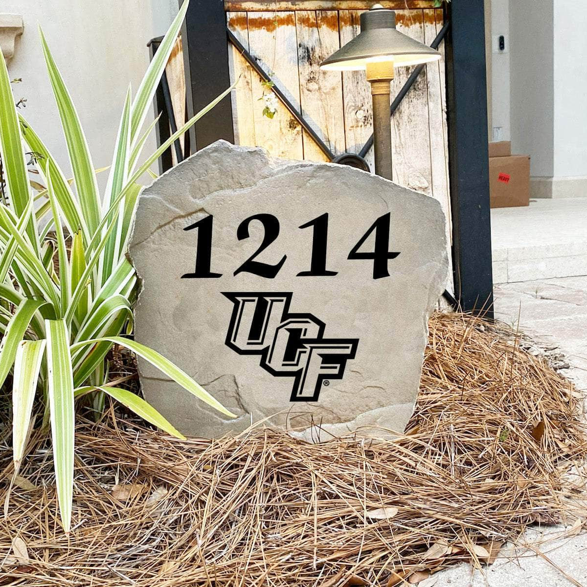 Custom University of Central Florida house number marker designed to enhance curb appeal while celebrating your favorite college team.