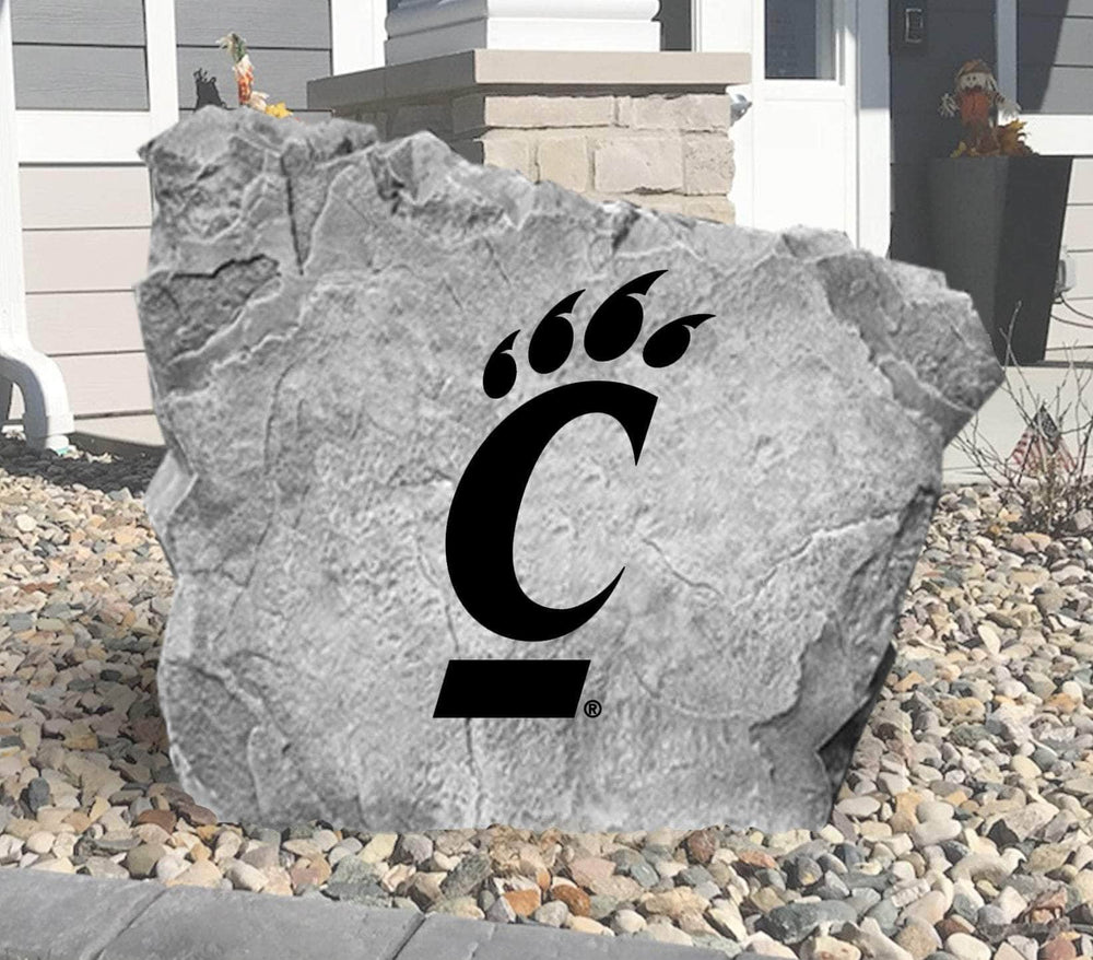Celebrate your favorite college team with a University of Cincinnati Logo Stone showcasing officially licensed Bearcats artwork. Perfect for flower beds, outdoor living spaces, porches, and landscaped yards.