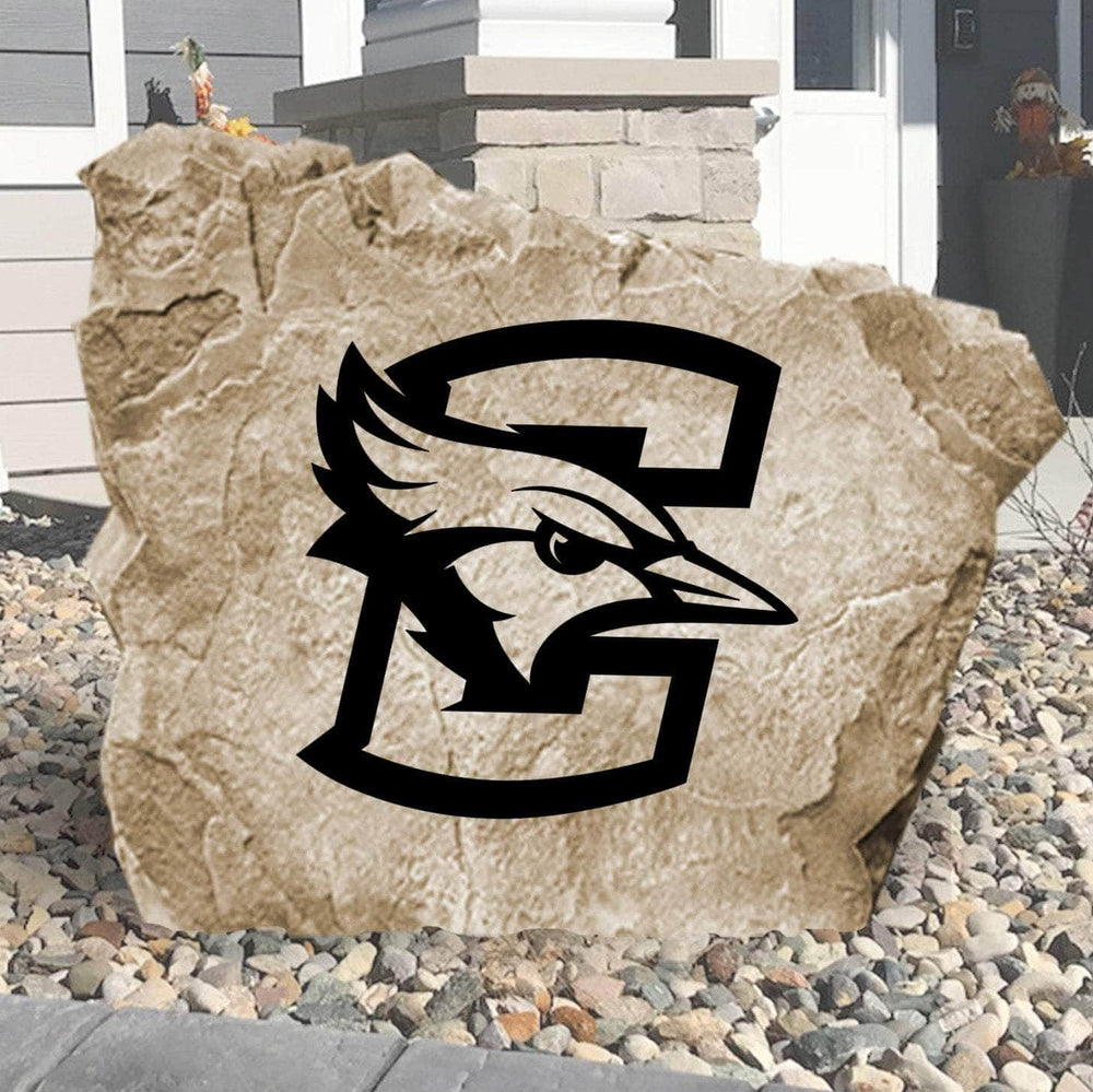 Officially licensed Creighton University logo stone featuring the iconic Bluejays emblem as a striking centerpiece for gardens, patios, and landscaped entryways.

