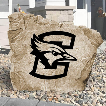 Officially licensed Creighton University logo stone featuring the iconic Bluejays emblem as a striking centerpiece for gardens, patios, and landscaped entryways.

