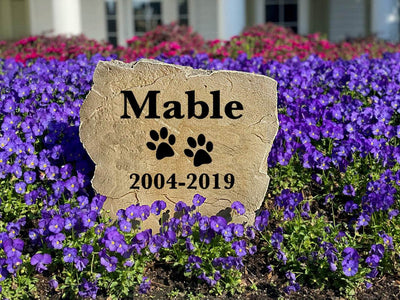 Custom engraved Dog Memorial stone, perfect sympathy gift for pet loss