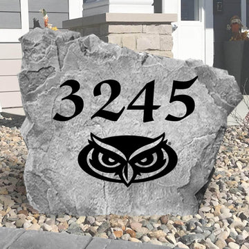 Officially licensed Florida Atlantic Owls address plaque crafted from durable concrete, combining elegant home identification with lasting university pride.
