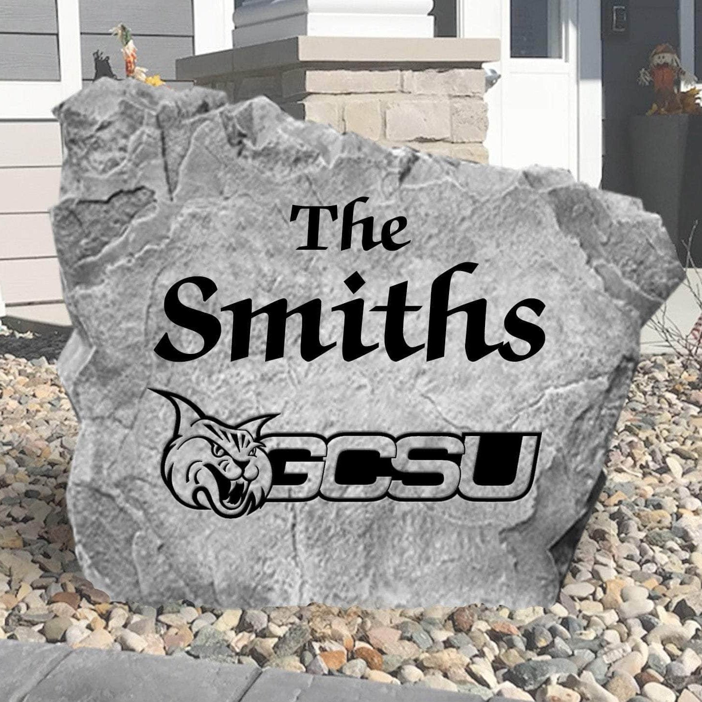Officially licensed Georgia College custom name plaque crafted from durable concrete for a timeless display of collegiate tradition and family heritage.